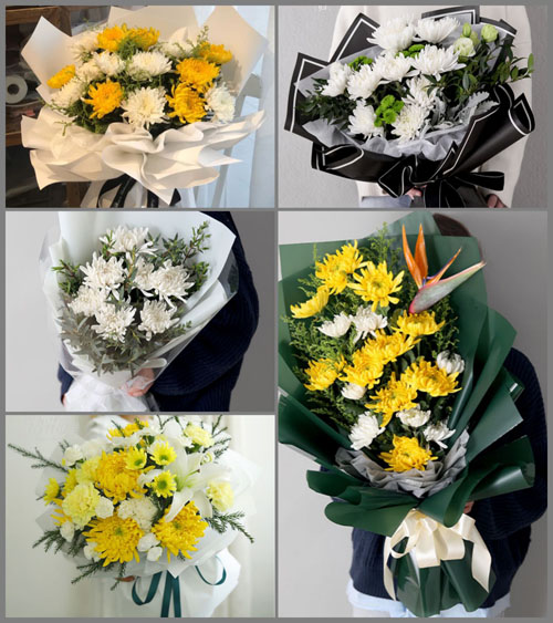 福建漳州平和县芦溪镇白事花束代送